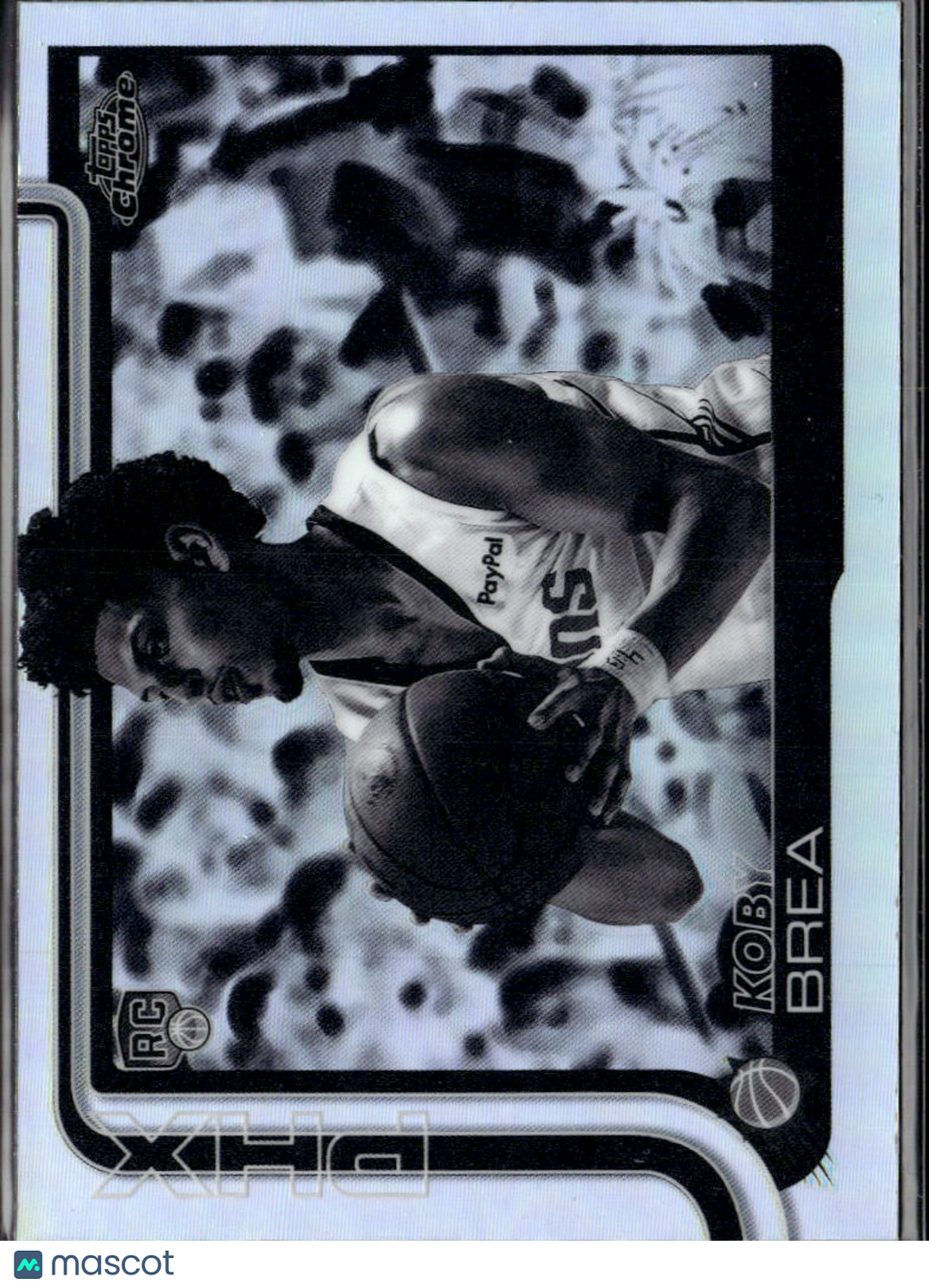 Koby Brea 2025 Topps Chrome RC Black & White Negative Refractor Phoenix Suns