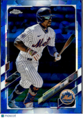 Francisco Lindor 2021 Topps Chrome Update Series Blue Sapphire New York Mets