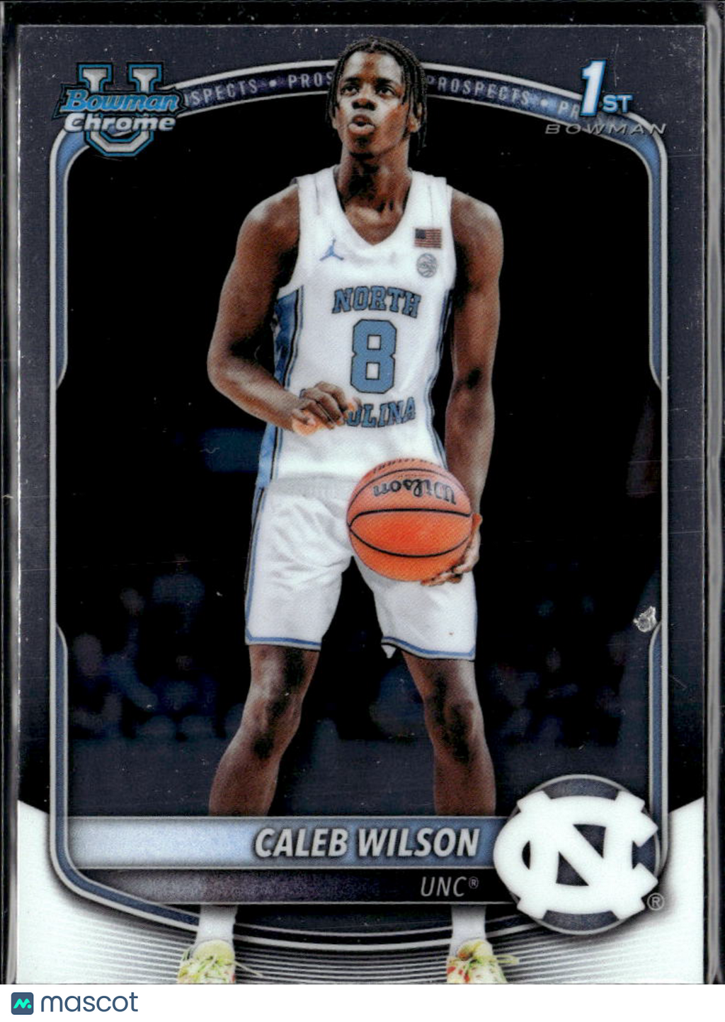 Caleb Wilson 2025 Bowman Chrome 1st Rookie RC North Carolina Tar Heels
