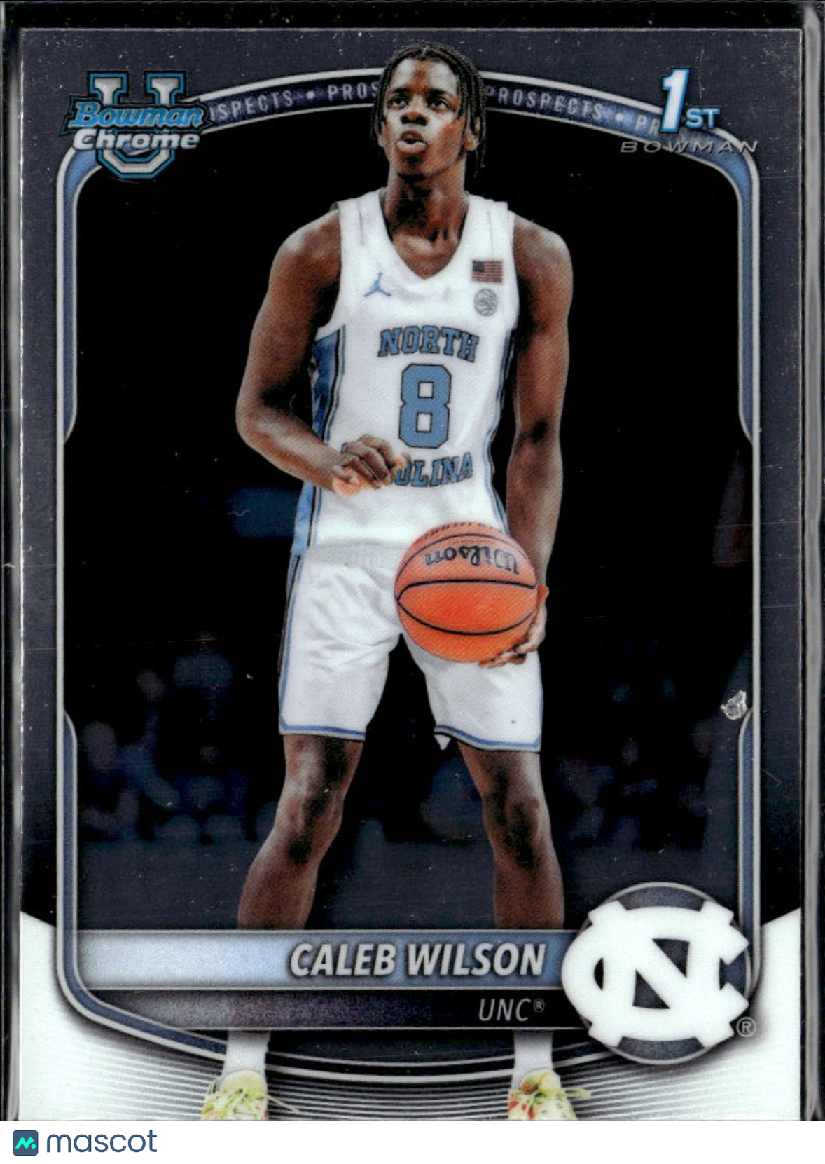 Caleb Wilson 2025 Bowman Chrome 1st Rookie RC North Carolina Tar Heels