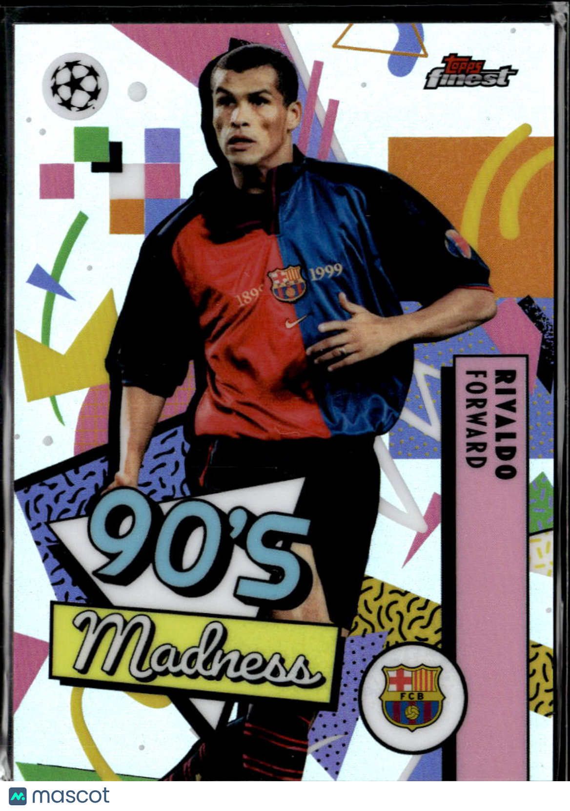 Rivaldo 2026 Topps Finest 90's Madness FC Barcelona