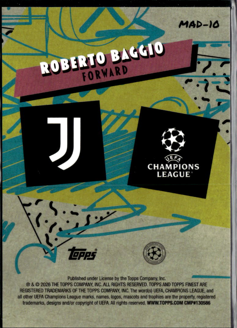 Roberto Baggio 2026 Topps Finest 90's Madness Juventus