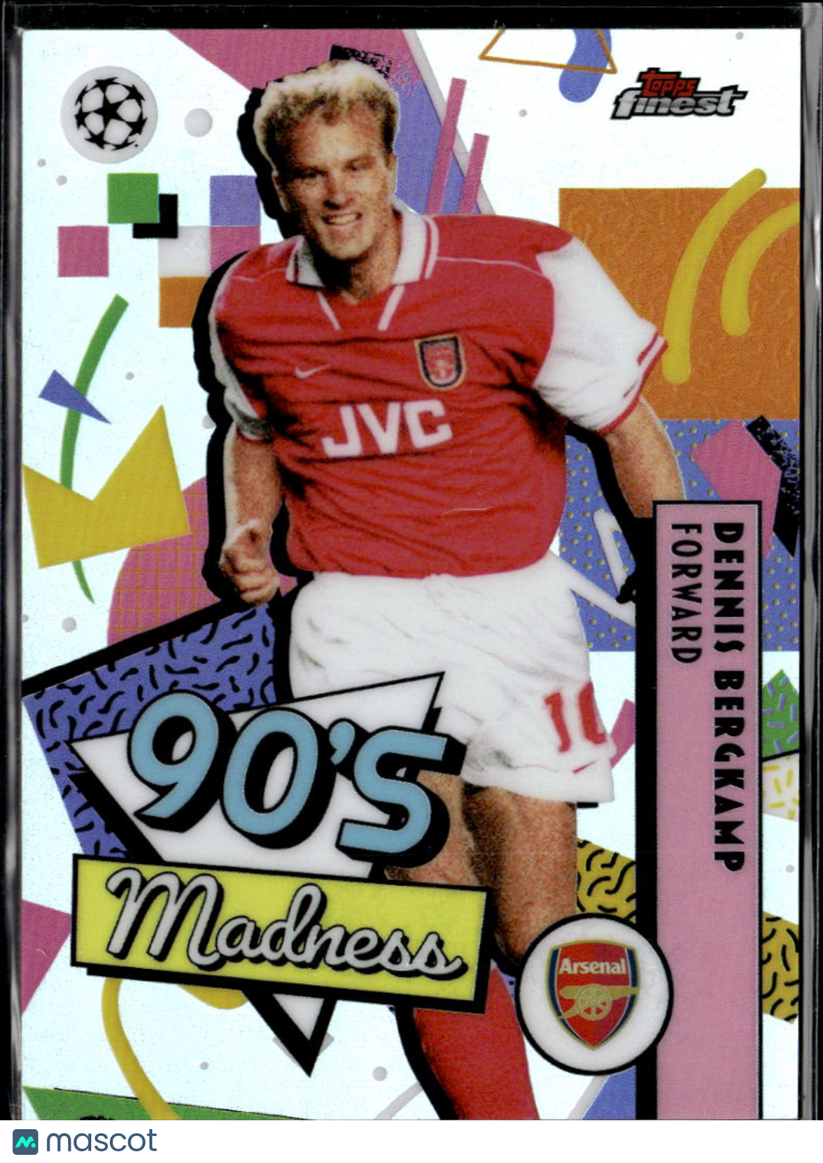 Dennis Bergkamp 2026 Topps Finest UEFA Champions League 90's Madness Arsenal