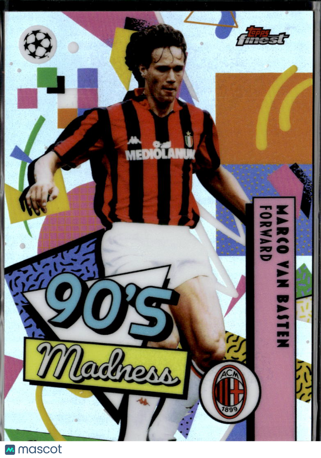 Marco van Basten 2026 Topps Finest 90's Madness AC Milan