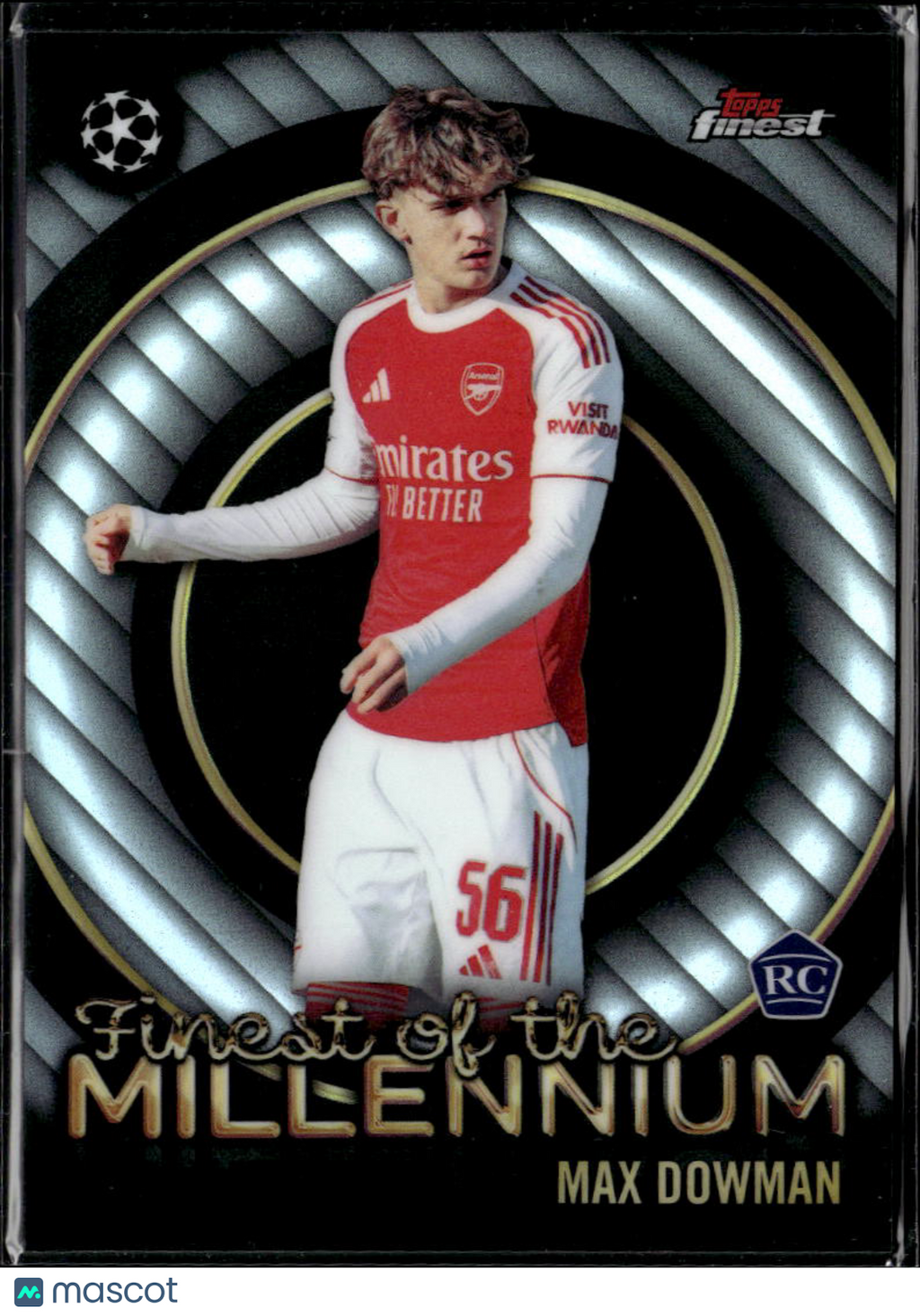 Max Dowman 2026 Topps Finest Finest of the Millennium RC Arsenal