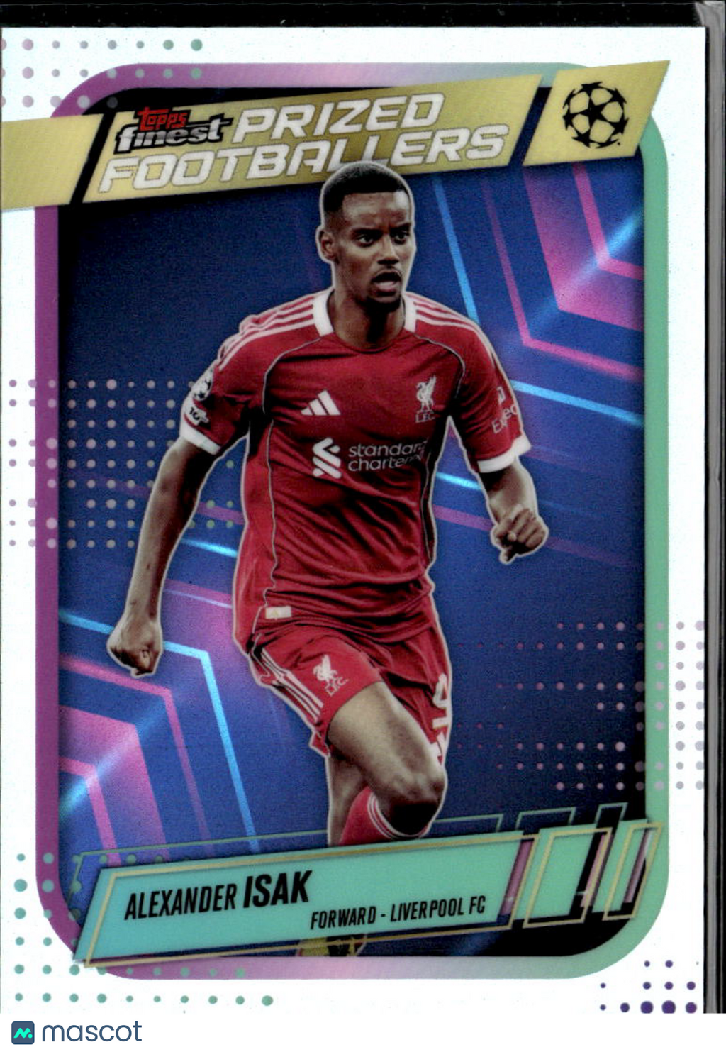 Alexander Isak 2026 Topps Finest Prized Footballers Liverpool FC