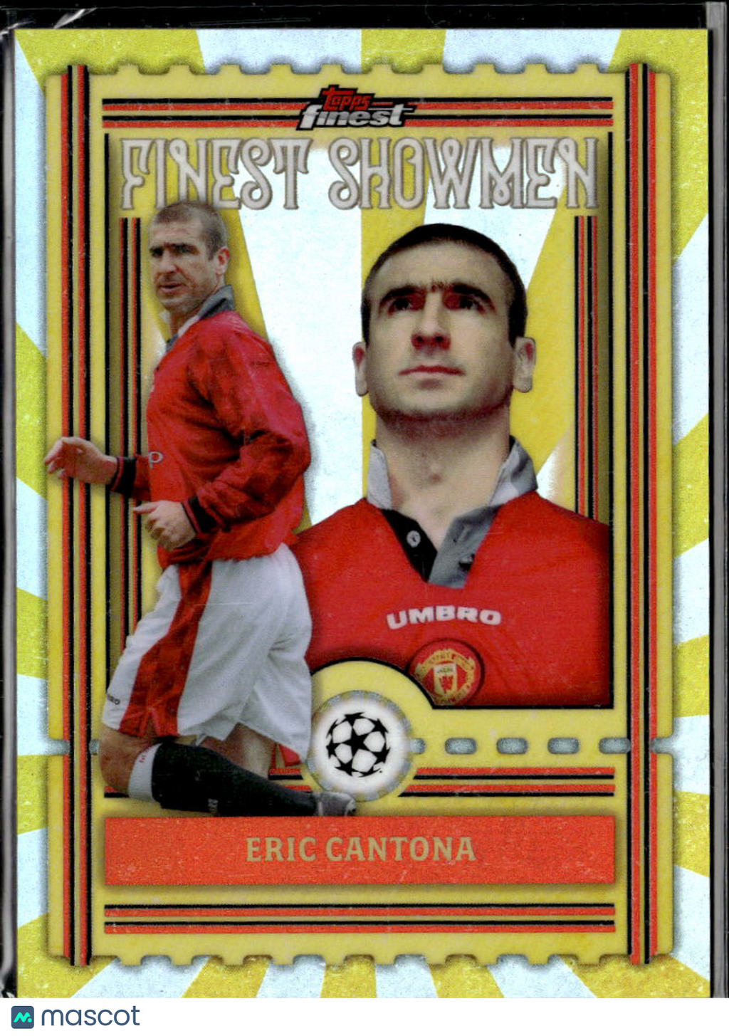 Eric Cantona 1997 Topps Finest Finest Showmen Manchester United