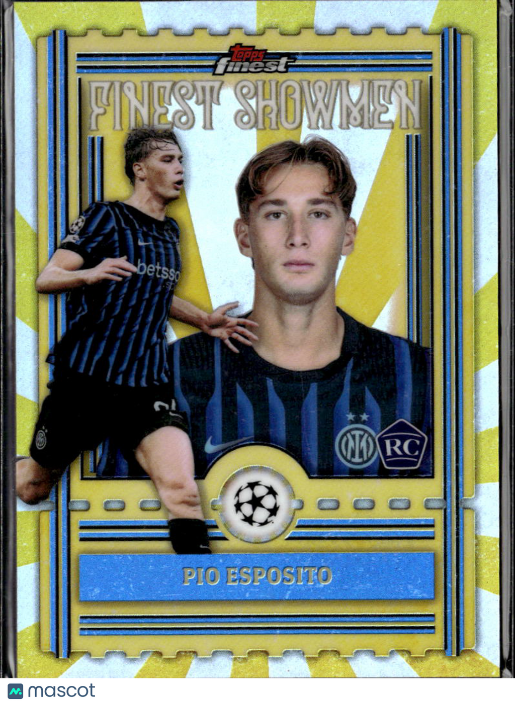 Pio Esposito 2026 Topps Finest Finest Showmen RC FC Internazionale Milano