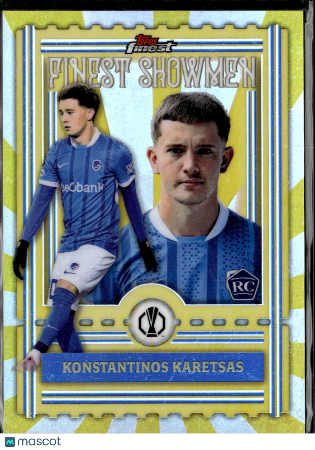 Konstantinos Karetsas 2026 Topps Finest Finest Showmen RC KRC Genk