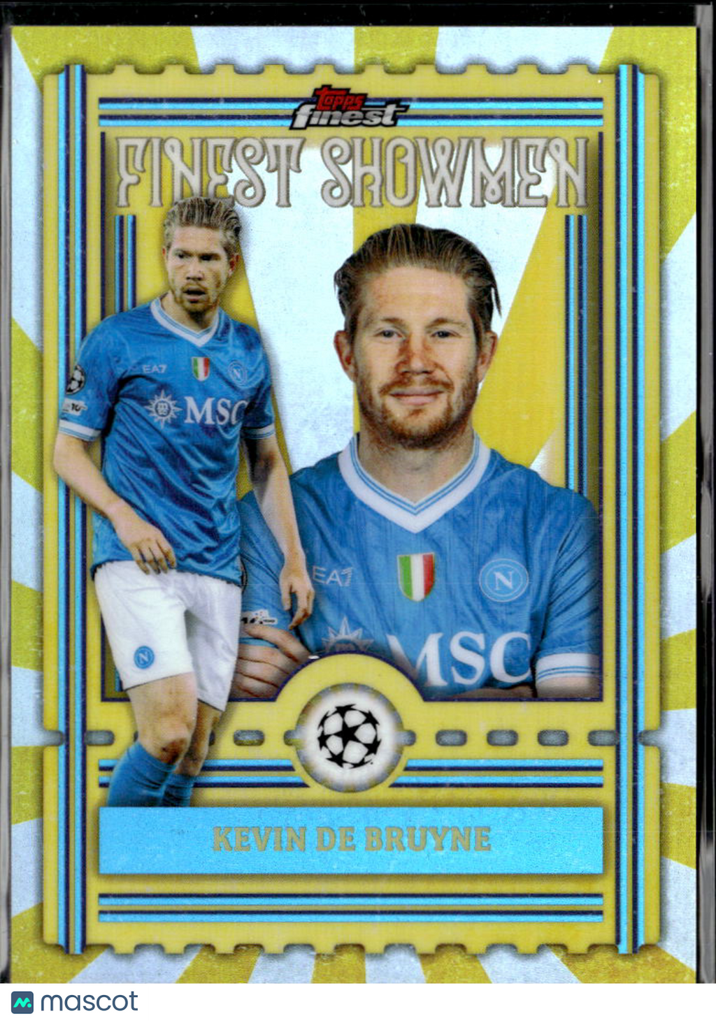 Kevin De Bruyne 2026 Topps Finest Finest Showmen Manchester City SSC Napoli