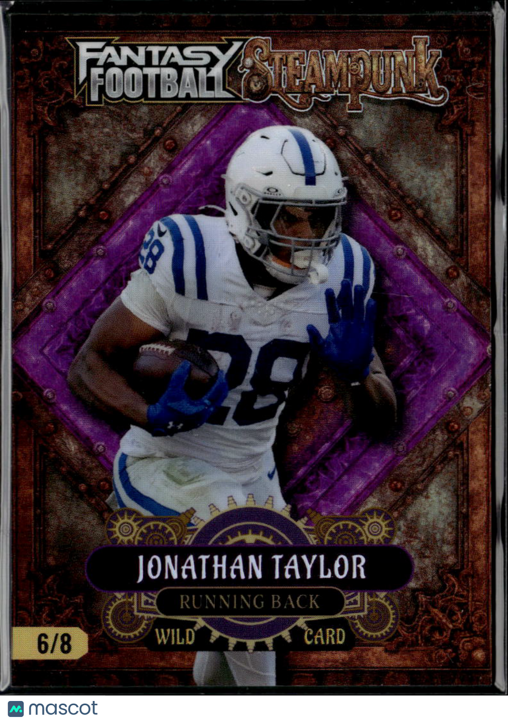 Jonathan Taylor 2026 Wild Card Steampunk Purple Indianapolis Colts 6/8