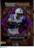 Jonathan Taylor 2026 Wild Card Steampunk Purple Indianapolis Colts 6/8
