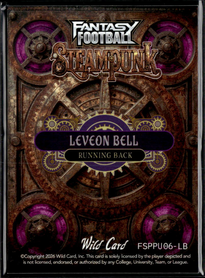 Le'Veon Bell 2026 Wild Card Steampunk 5/5 Pittsburgh Steelers