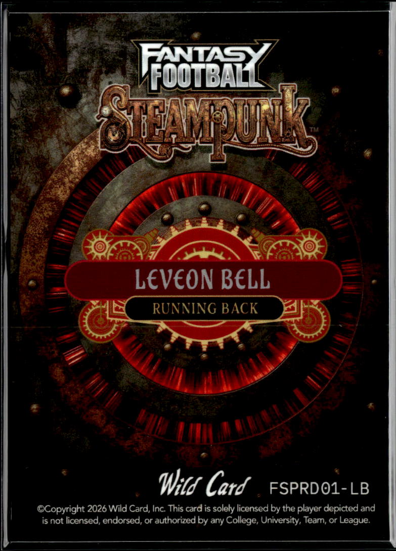 Le'Veon Bell 2026 Wild Card Steampunk 2/3 Pittsburgh Steelers