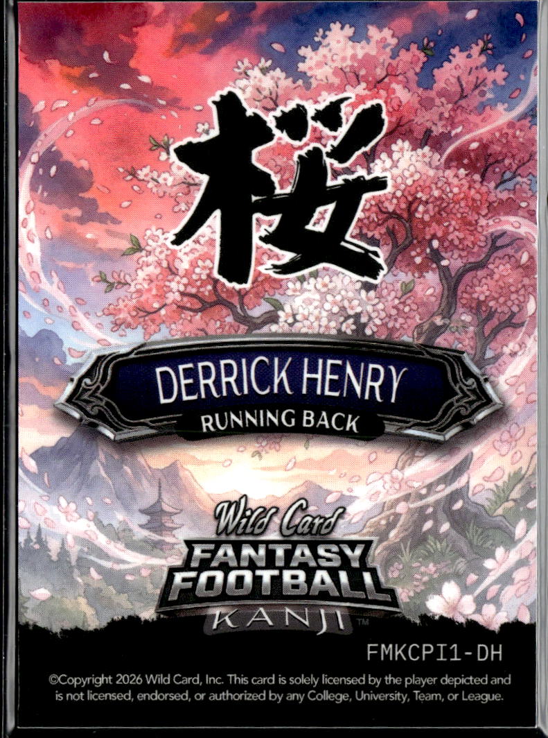 Derrick Henry 2026 Wild Card Kanji 2/3 Baltimore Ravens