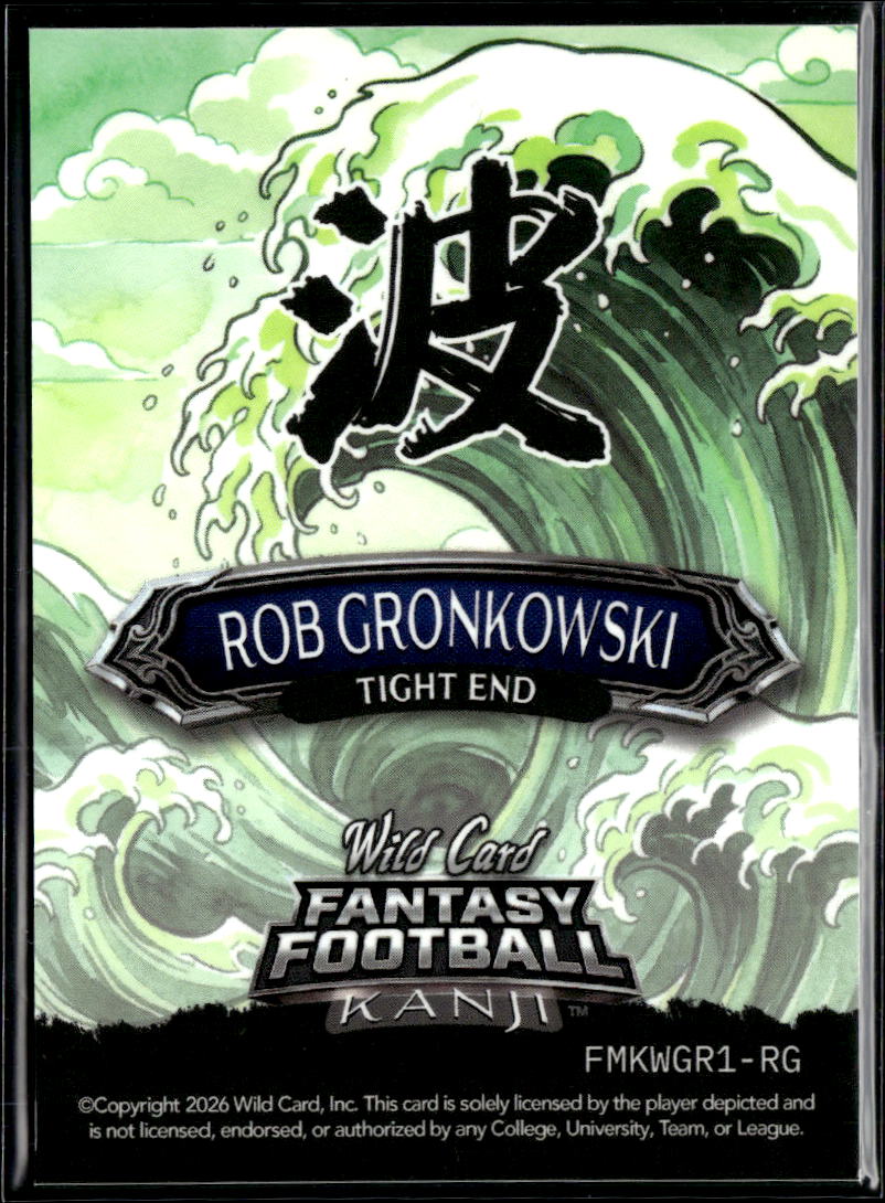 Rob Gronkowski 2026 Wild Card Kanji New England Patriots 5/6