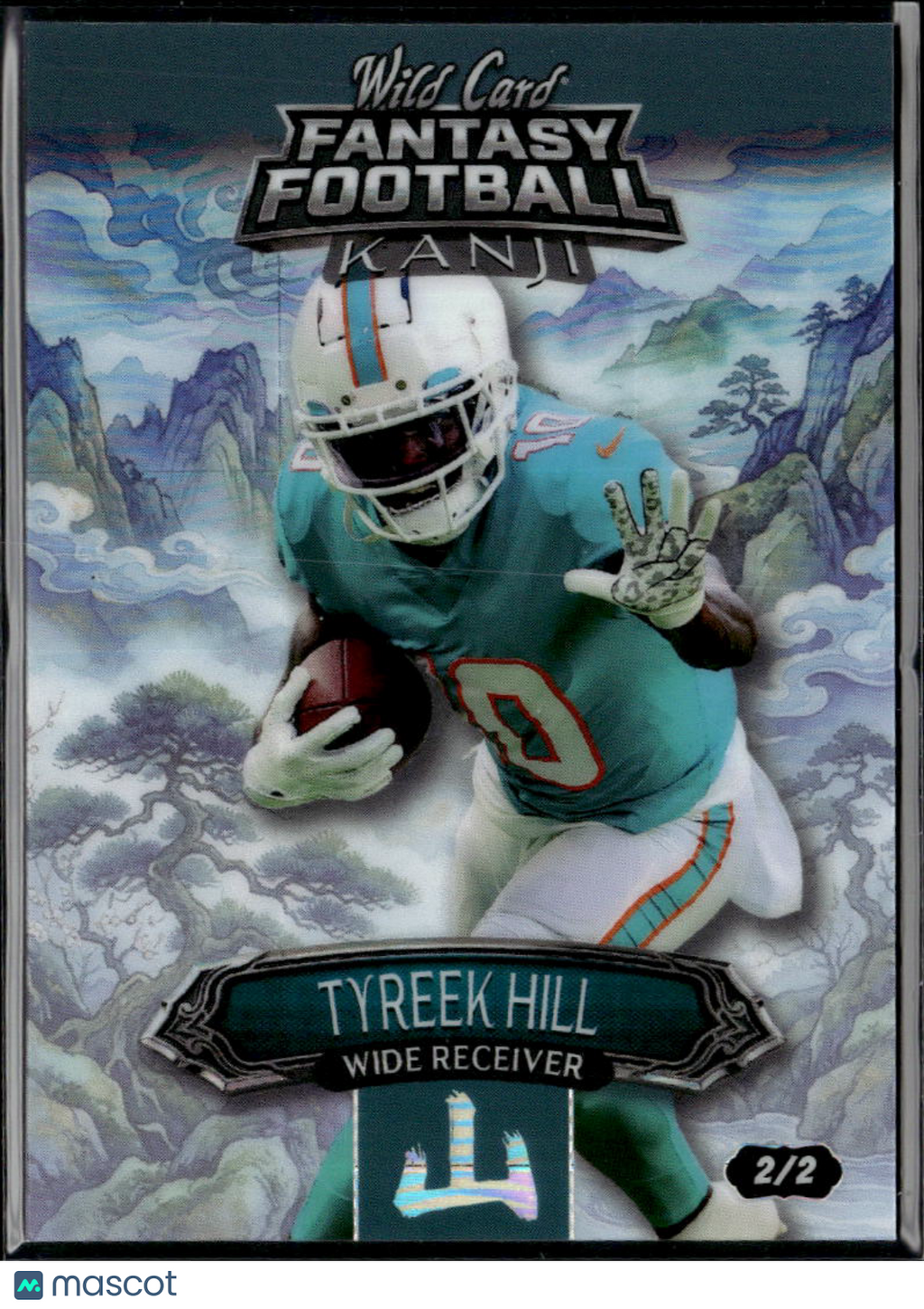 Tyreek Hill 2026 Wild Card Fantasy Football Kanji 2/2 Miami Dolphins