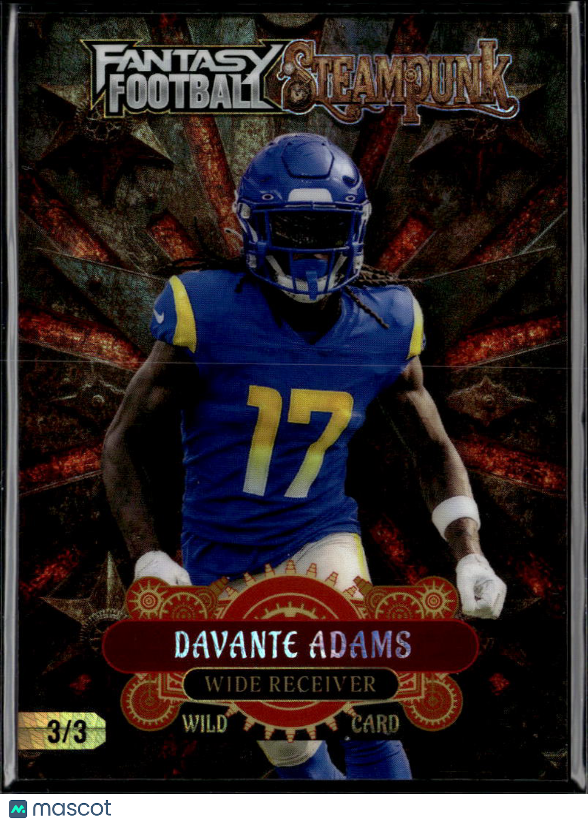 Davante Adams 2026 Wild Card Fantasy Football Steampunk Rams 3/3
