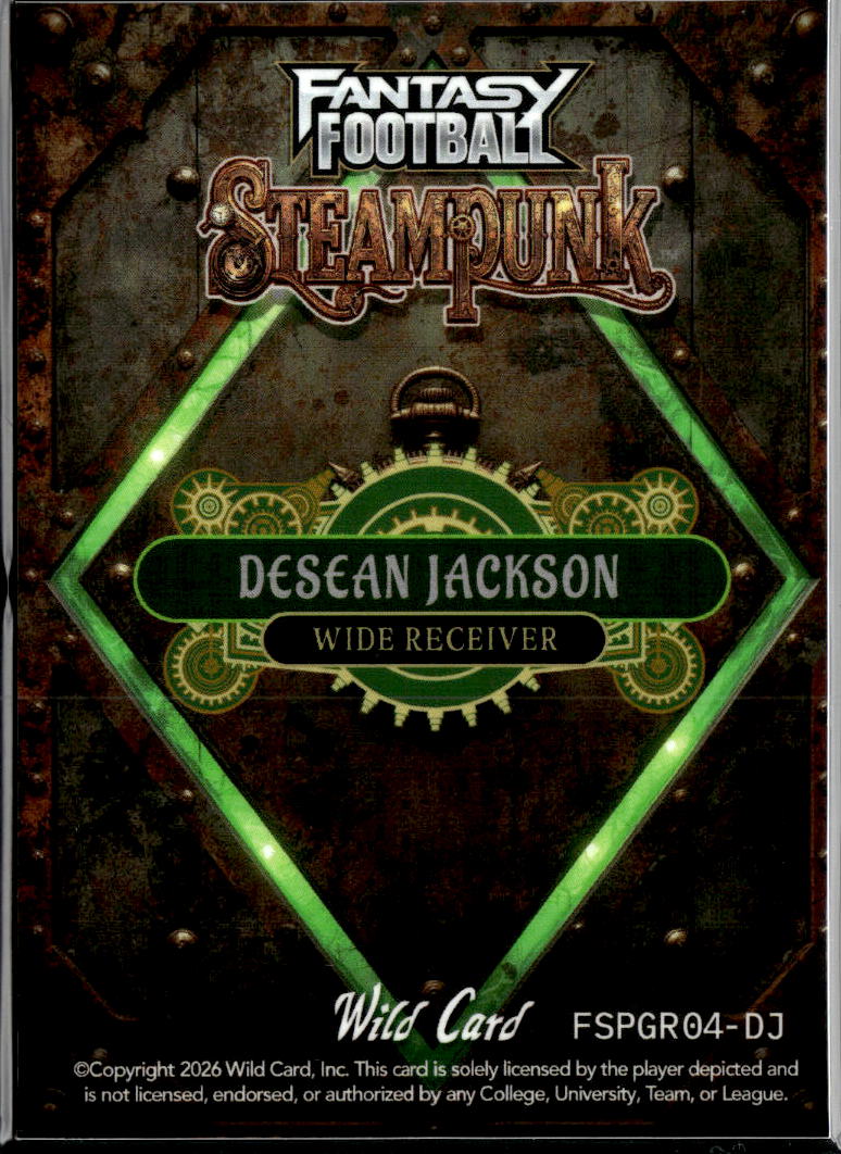 DeSean Jackson 2026 Wild Card Steampunk 2/3 Philadelphia Eagles