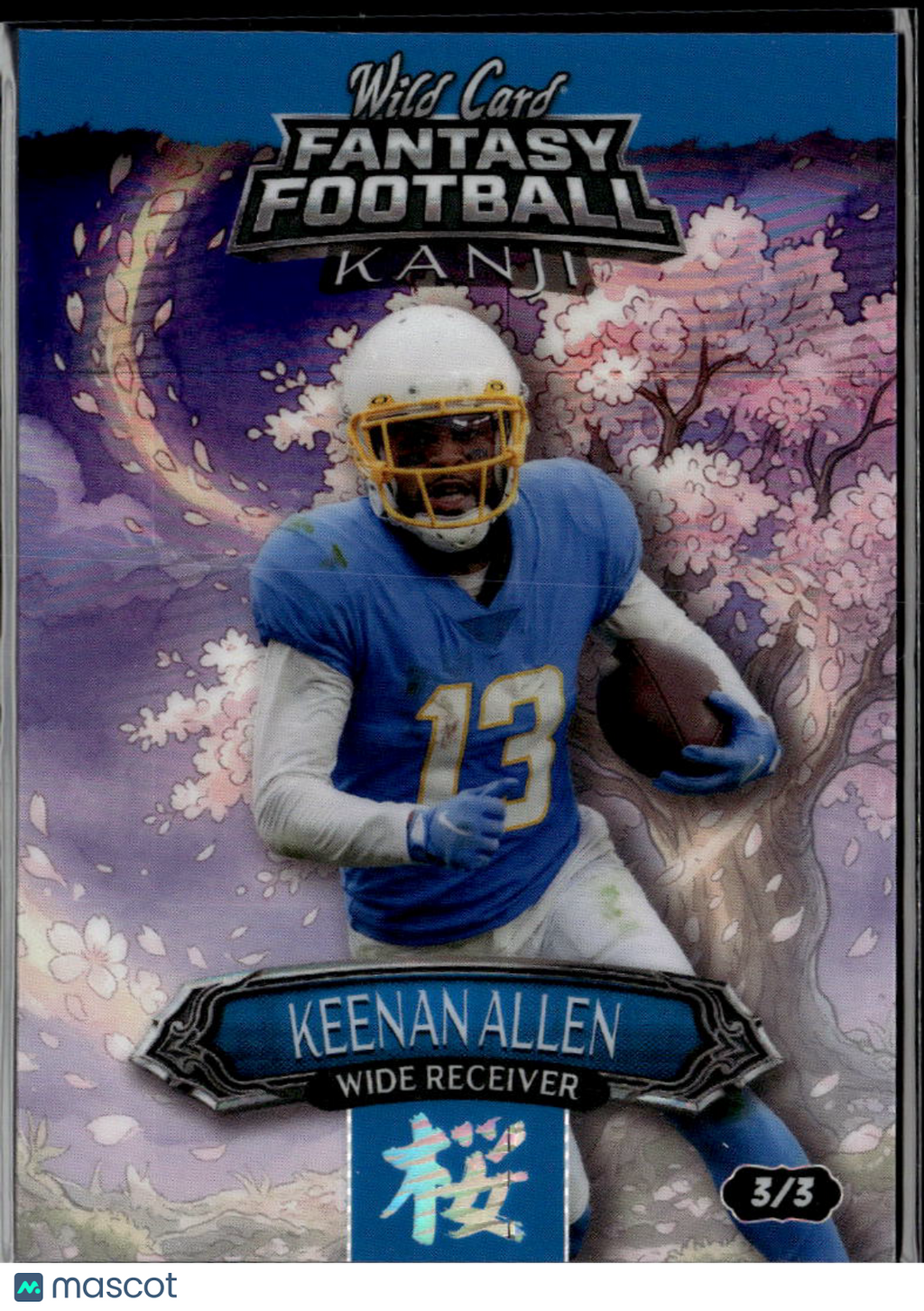 Keenan Allen 2026 Wild Card Fantasy Football Kanji Los Angeles Chargers 3/3