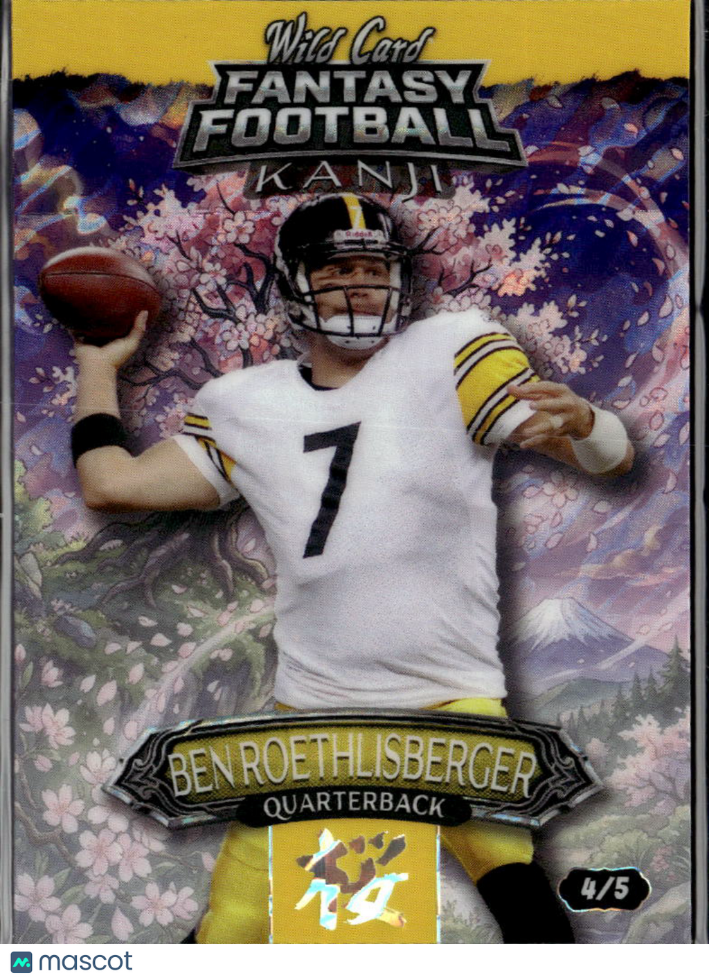 Ben Roethlisberger 2026 Wild Card Fantasy Football Kanji 4/5 Pittsburgh Steelers