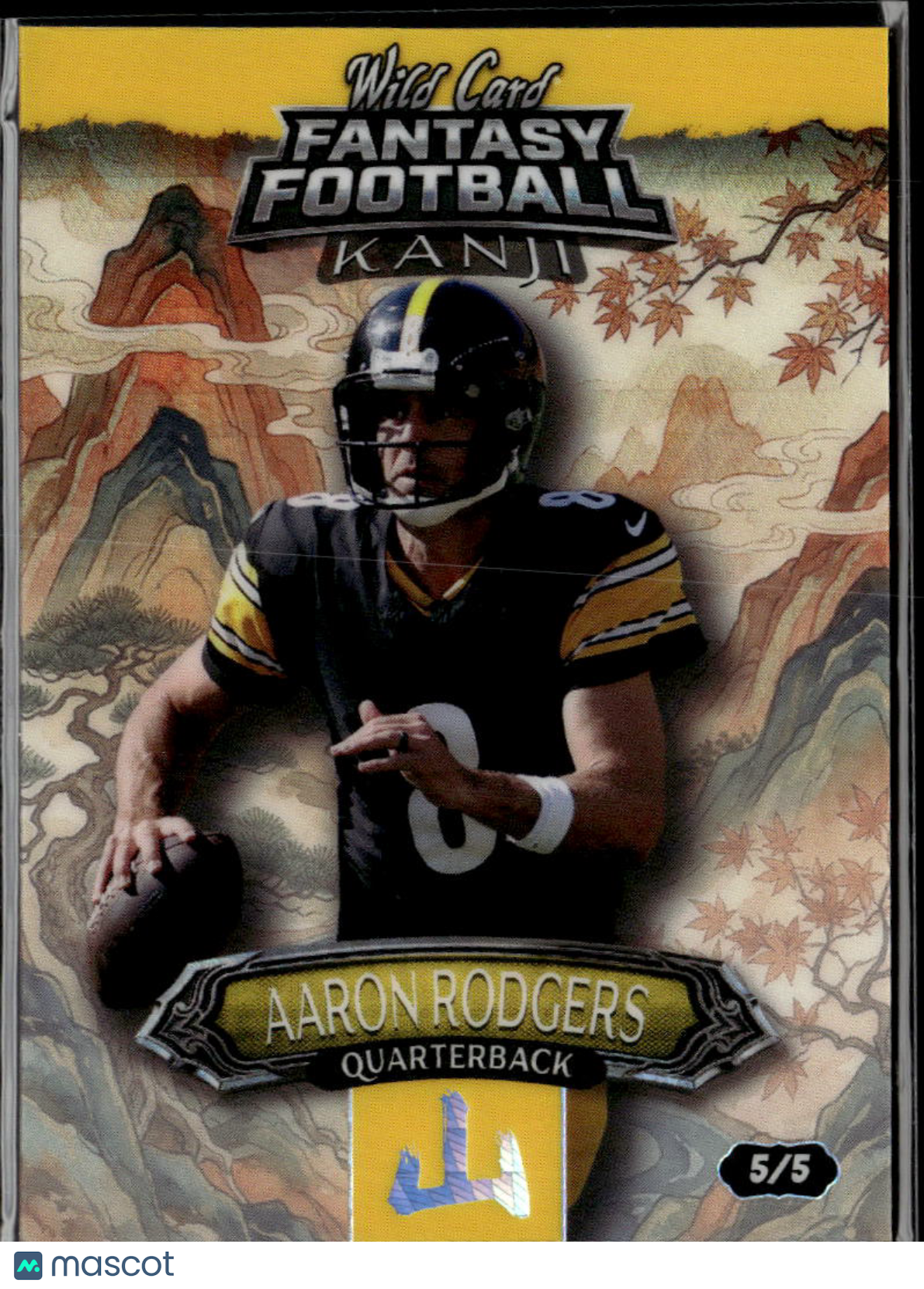 Aaron Rodgers 2026 Wild Card Fantasy Football Kanji Pittsburgh Steelers 5/5