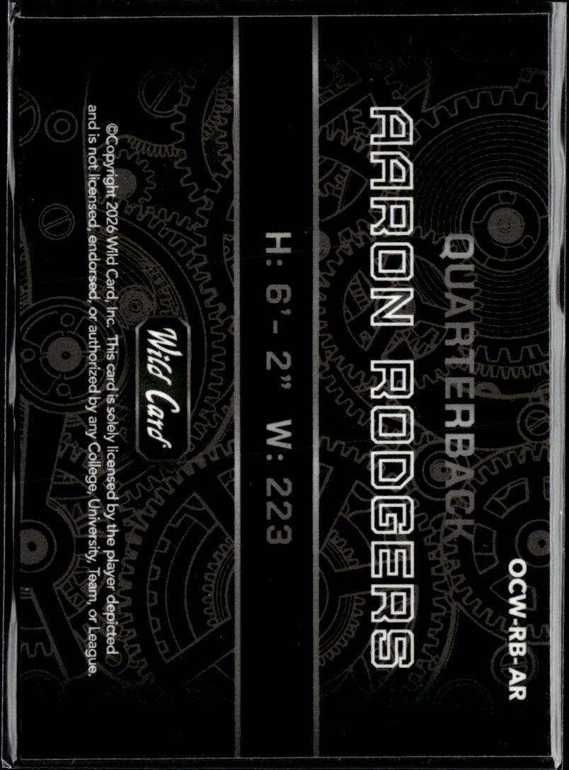 Aaron Rodgers 2026 Wild Card On The Clock Pittsburgh Steelers 1/8