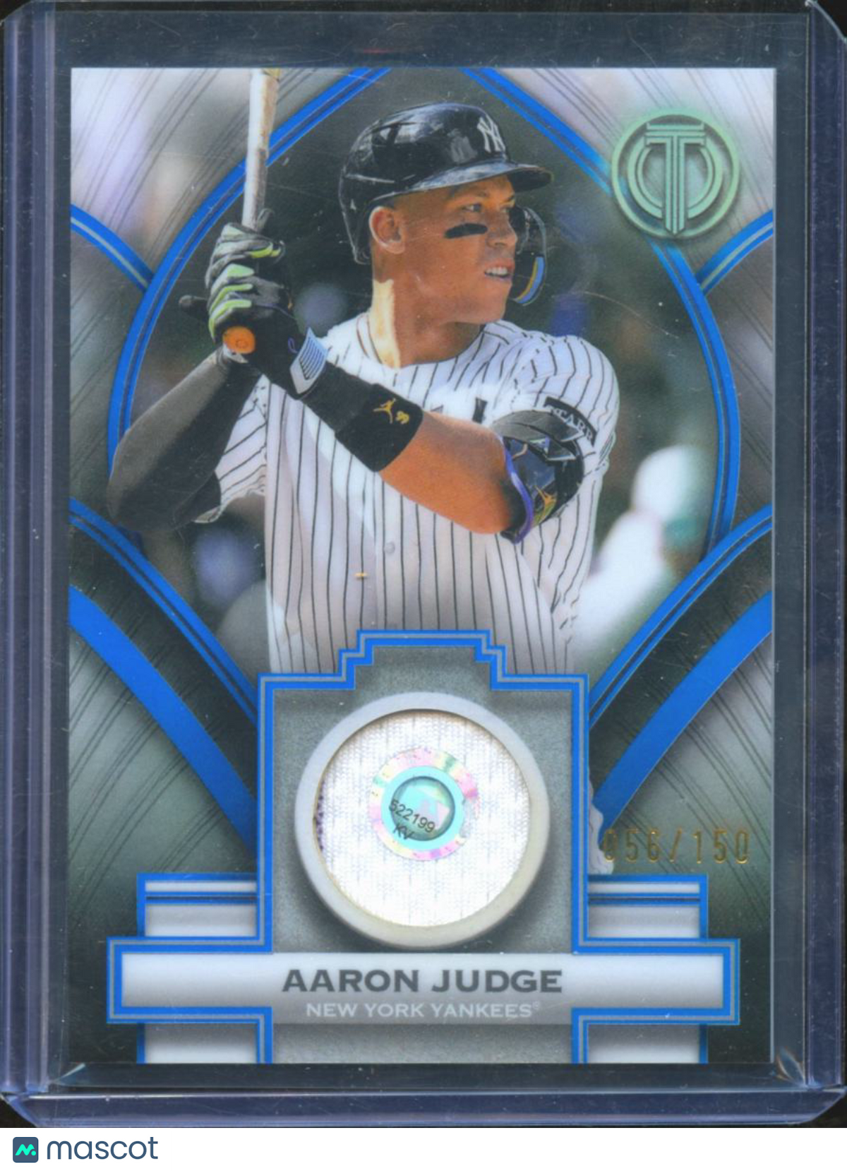 Aaron Judge 2026 Topps Tribute Game Worn Jersey Patch 56/150 New York Yankees