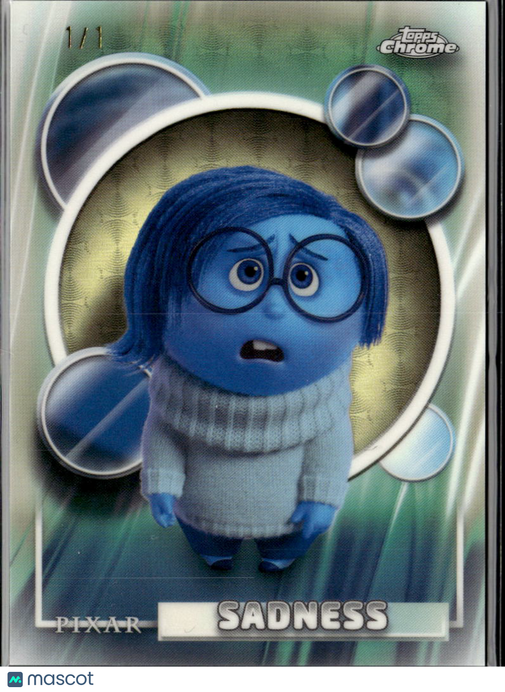 Sadness 2026 Topps Chrome Disney Pixar Superfractor 1/1 #172