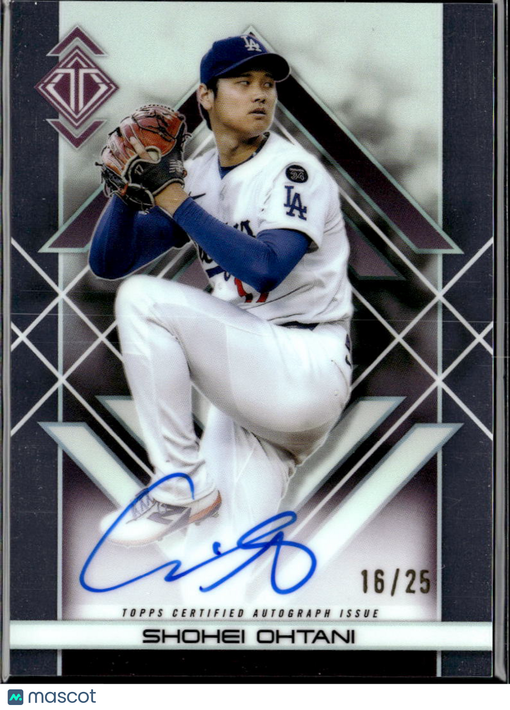 Shohei Ohtani 2025 Topps Transcendent Auto Autograph 16/25 Los Angeles Dodgers