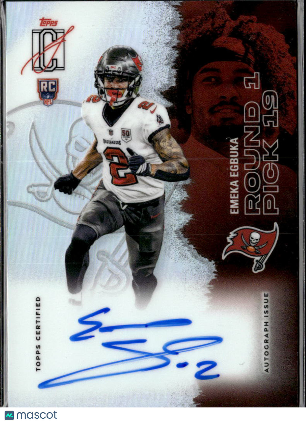 Emeka Egbuka 2025 Topps Signature Class Auto Autograph RC Tampa Bay Buccaneers