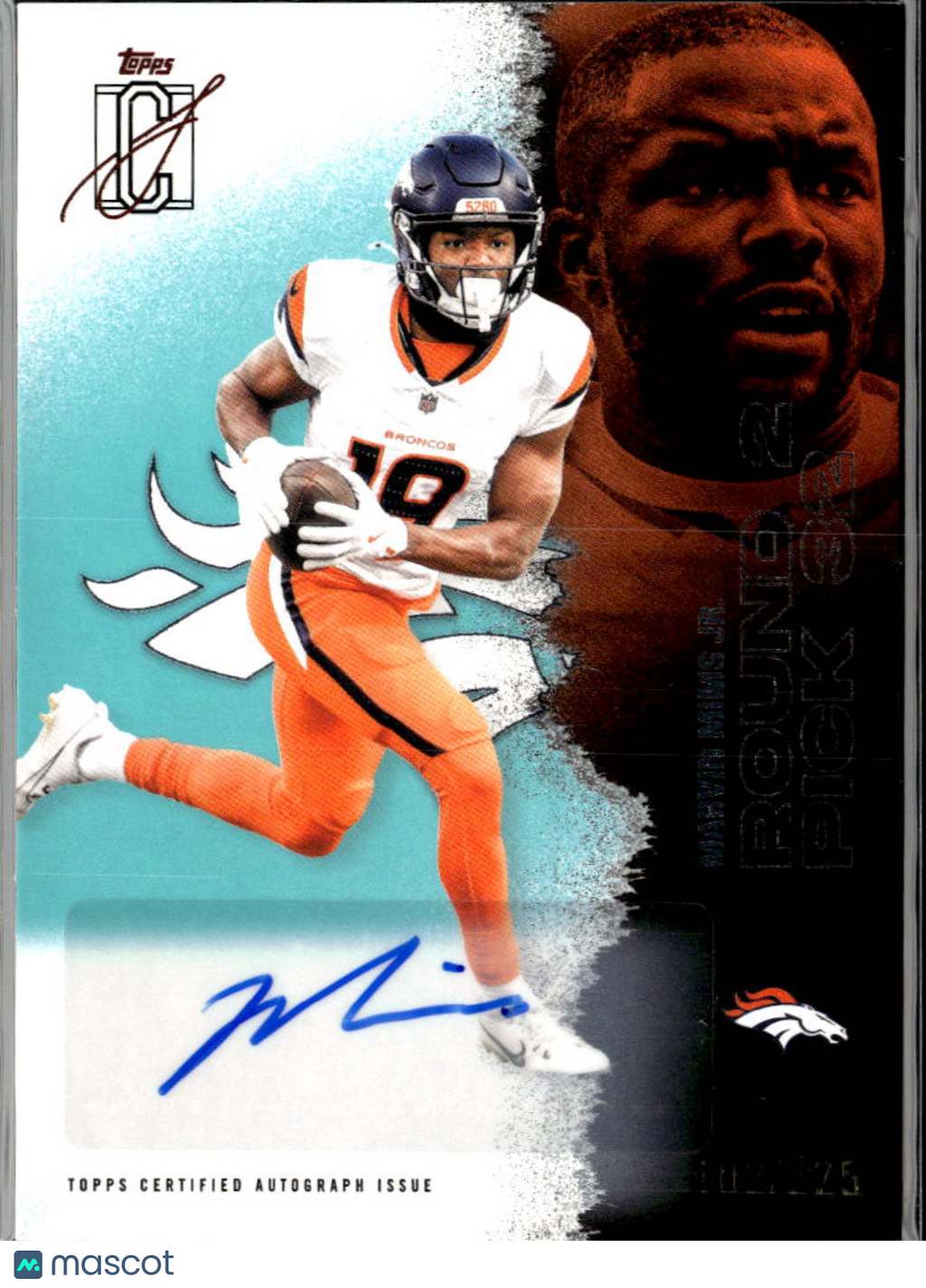 Marvin Mims Jr. 2025 Topps Signature Class Auto Autograph /225 Denver Broncos