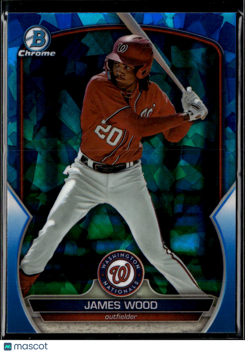 James Wood 2023 Bowman Chrome Sapphire Edition Washington Nationals