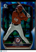 James Wood 2023 Bowman Chrome Sapphire Edition Washington Nationals
