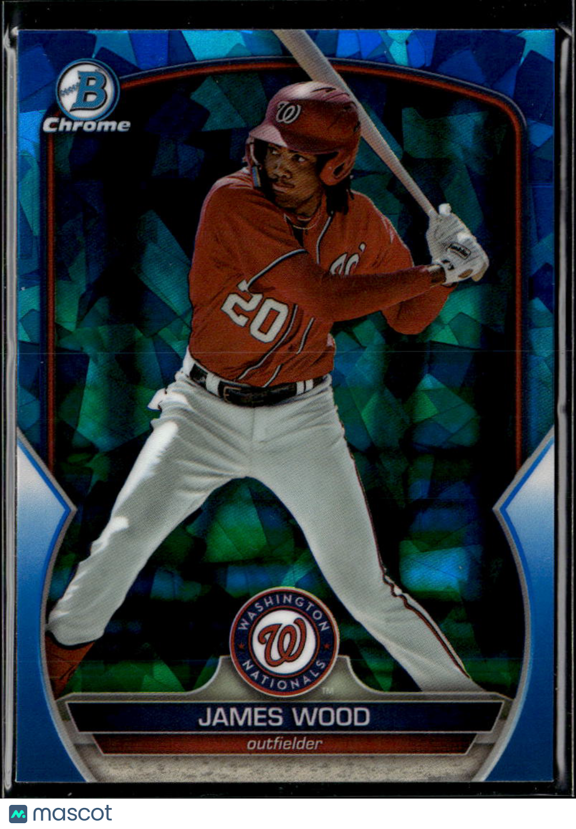 James Wood 2023 Bowman Chrome Sapphire Edition Washington Nationals