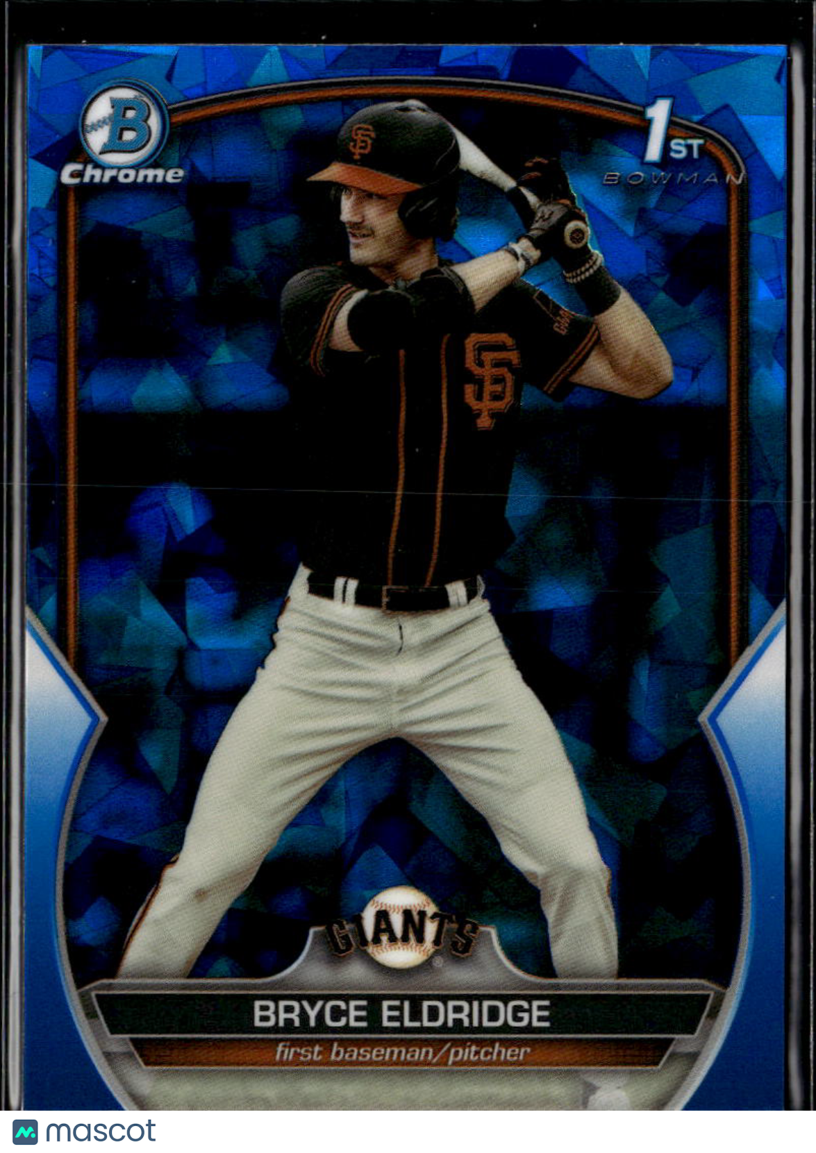 Bryce Eldridge 2023 Bowman Chrome 1st Sapphire Blue San Francisco Giants