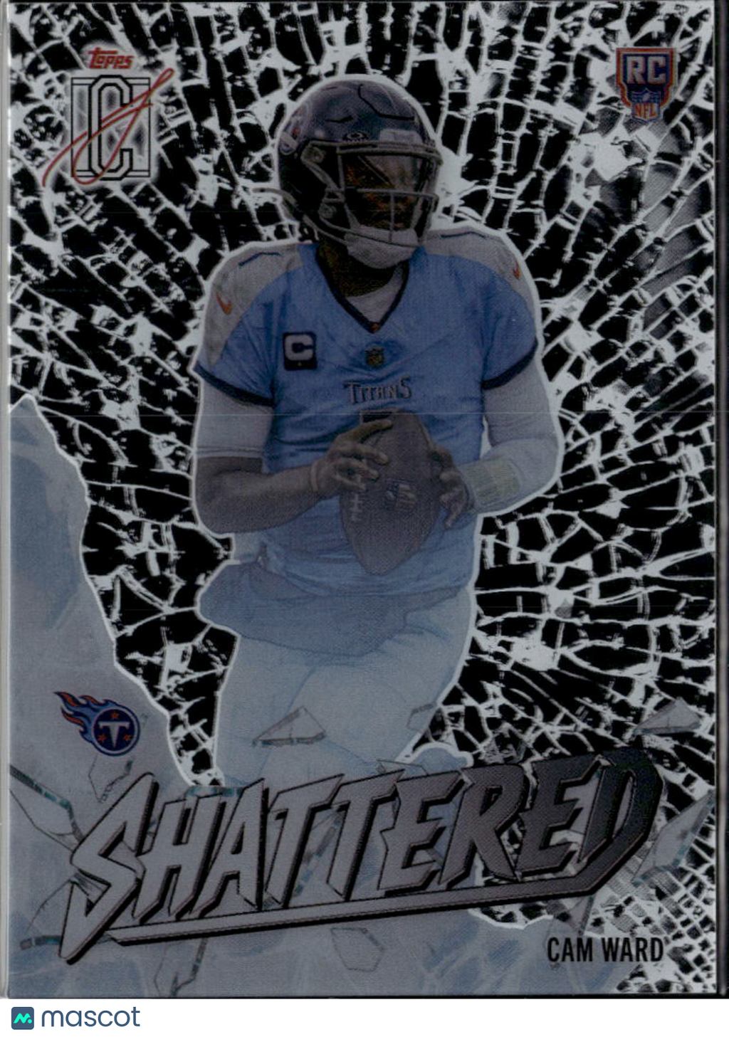 Cam Ward 2025 Topps Signature Class Shattered RC SSP Rookie Tennessee Titans