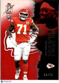 Josh Simmons 2025 Topps Signature Class Red Rookie RC 6/25 Kansas City Chiefs