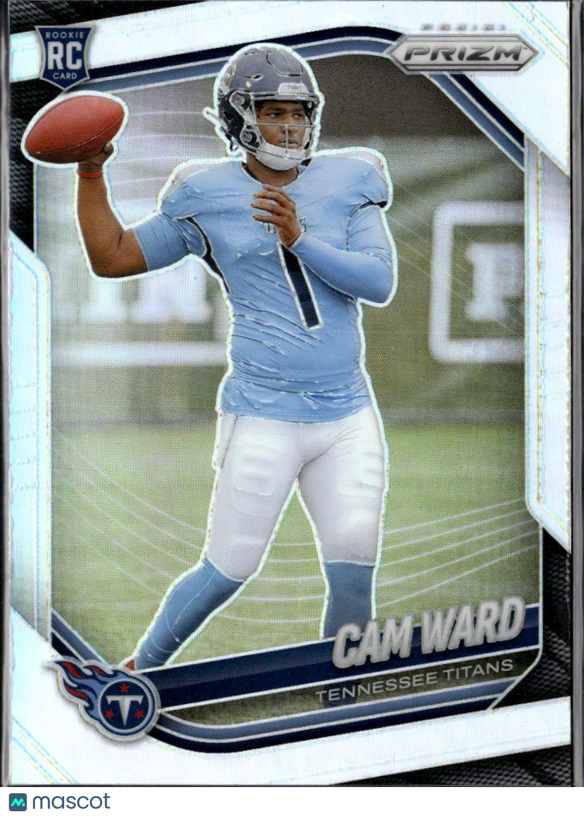 Cam Ward 2025 Panini Prizm Silver Prizm Rookie RC #352 Tennessee Titans