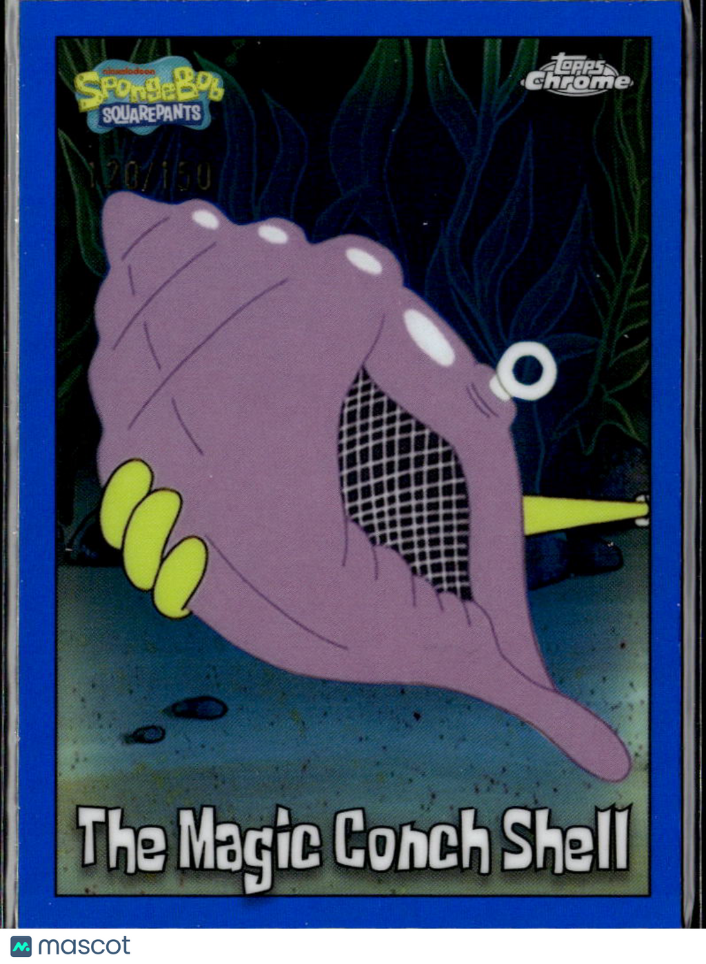The Magic Conch Shell 2025 Topps Chrome SpongeBob SquarePants Blue 120/150 #193