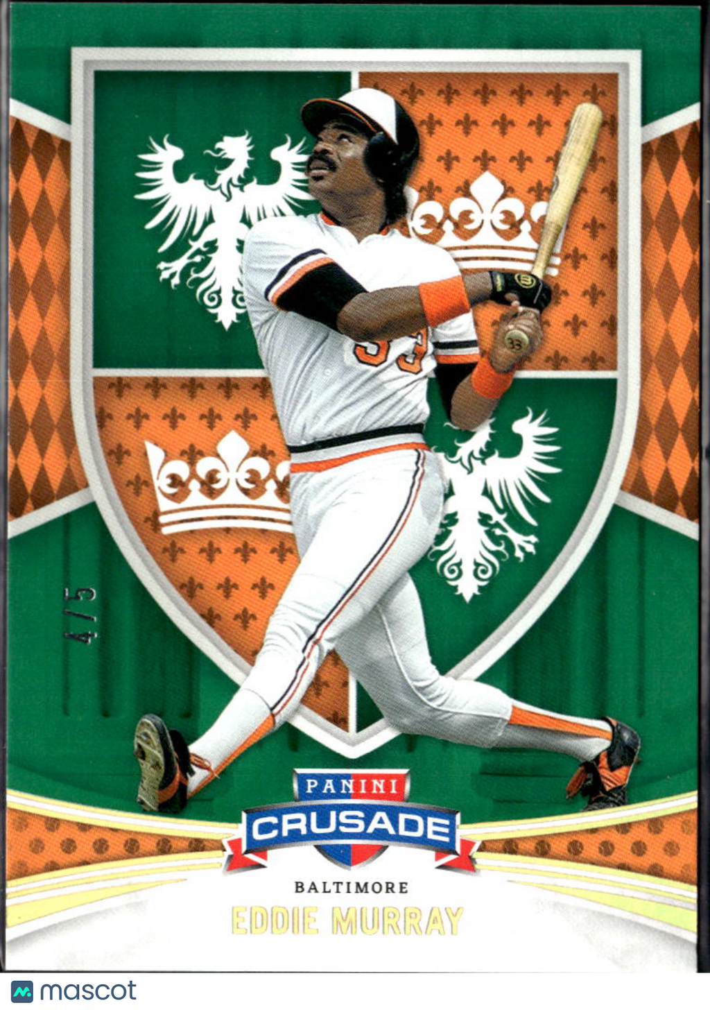 Eddie Murray 2024 Panini Crusade Emerald Green 4/5 Baltimore Orioles