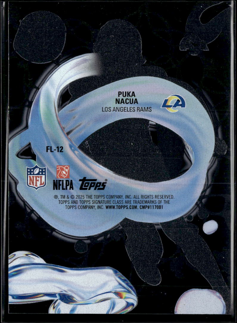 Puka Nacua 2025 Topps Signature Class Fluidity SSP SHORTPRINT Los Angeles Rams