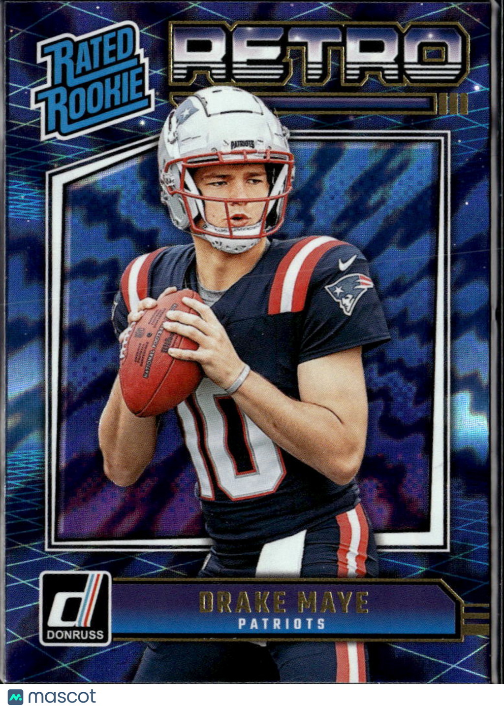 Drake Maye 2024 Donruss Retro Rated Rookie RC New England Patriots