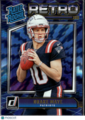 Drake Maye 2024 Donruss Retro Rated Rookie RC New England Patriots