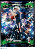 Drake Maye 2024 Panini Prizm Fireworks RC Green Ice New England Patriots