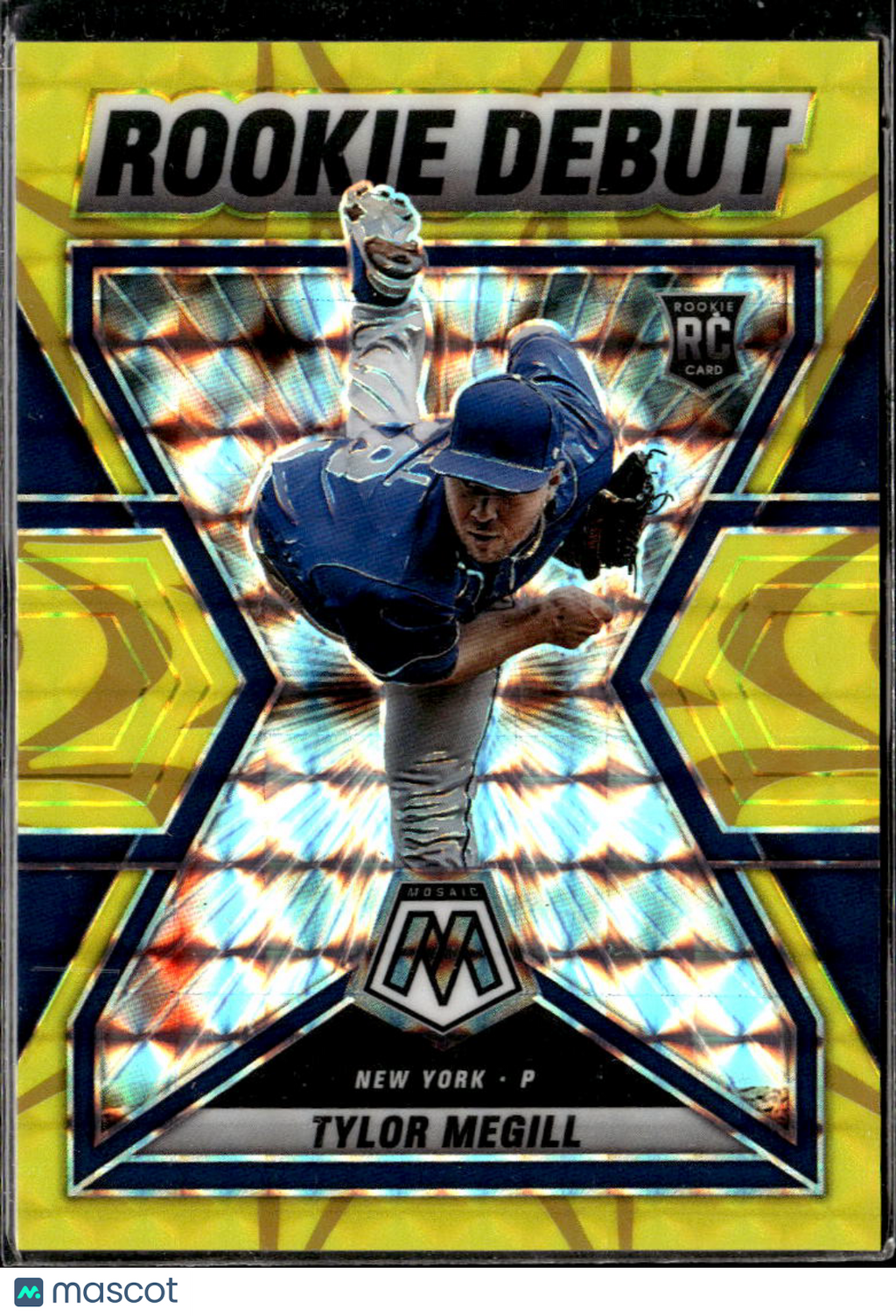 Tylor Megill 2022 Mosaic RC Rookie Yellow 8/99 New York Mets