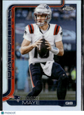 Drake Maye 2025 Topps Chrome Refractor New England Patriots