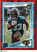 Bhayshul Tuten 2025 Optic Rated Rookie RC Red Pandora Jacksonville Jaguars