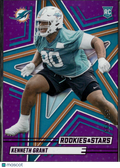 Kenneth Grant 2025 Rookies & Stars RC Purple /999 Miami Dolphins