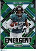 Travis Hunter 2025 Prizm Emergent RC Green Jacksonville Jaguars